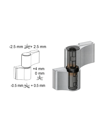 BISAGRA FAP LOIRA 7070V 46,5/59,5/106 2C LB9016