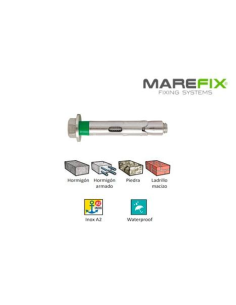 ANCLAJE INOX A2 8X80 BROCA 10 EXPANSION CARGAS MEDIAS