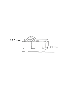 RODAMIENTO FIJO NYLON P/60 - P/65 - 11004 2