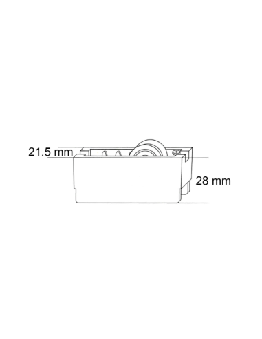 RODAMIENTO FIJO NYLON MARINA G-96/7180 11013