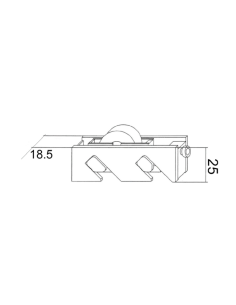 RODAMIENTO SIMPLE REG.  ZK  S/ELITE PUERTA - S/A24 15023BR 2