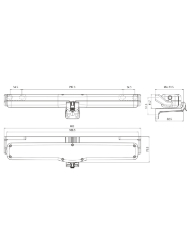 MOTOR DE CADENA 230V 250NW NEGRO 9005
