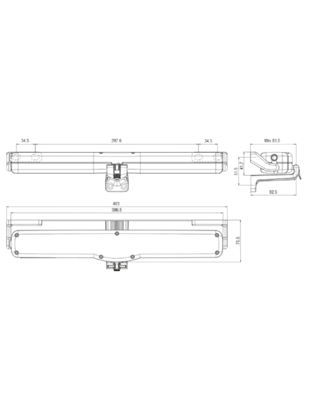 MOTOR DE CADENA 230V 250NW NEGRO 9005