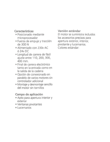 MOTOR DE CADENA 230V 250NW NEGRO 9005