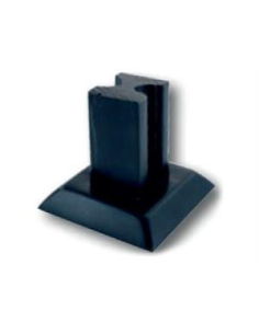 BASE BARANDILLA ZK 30X30 EXT, L/NEGRO (SIN TAPA)