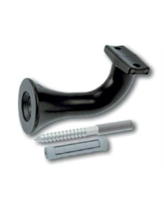 SOPORTE PASAMANOS ALUMINIO NEGRO