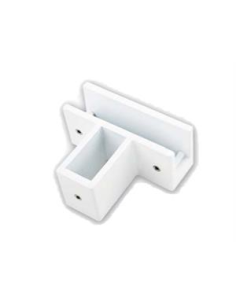 SOPORTE VIDRIO 40X20 FORMA "T" L/BLANCO