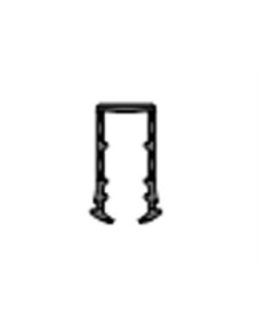ADAPTADOR U NYLON  PARA VIDRIO 8MM