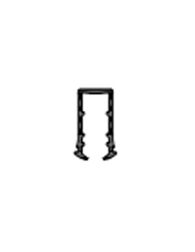 Adaptador en U de Nylon para Vidrio 8 mm · Sujeción Segura y Compatible con Sistemas de Carpintería