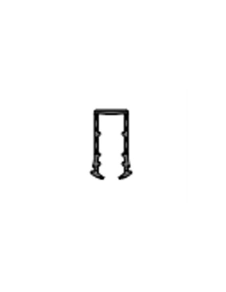 Adaptador en U de Nylon para Vidrio 8 mm · Sujeción Segura y Compatible con Sistemas de Carpintería