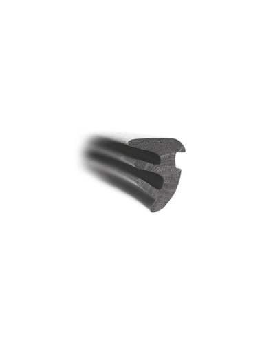 GOMA CRISTAL HUECO 5MM (140) - NEGRO