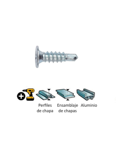 TORNILLO PUNTA BROCA 4,2X14 PH2 ZINCADO 2