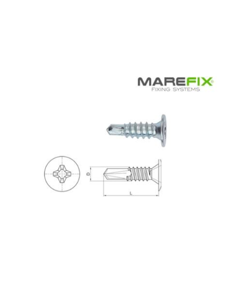 TORNILLO PUNTA BROCA 4,2X14 PH2 ZINCADO