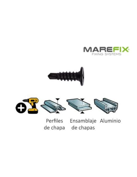 TORNILLO PUNTA BROCA 4,2X23 PH2 ZINCADO NEGRO