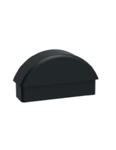 TAPA MEDIA LUNA DE PLASTICO 60X20 L/NEGRO