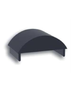 TAPA MEDIA LUNA DE ALUMINIO 60X60 L/NEGRO