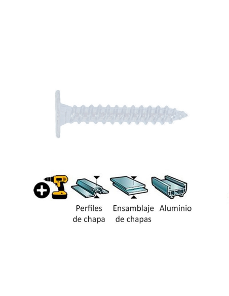TORN. P/CIERRE ROSCA HILO 4,2X13 LACADO BLANCO CABEZA PLANA TORN. P/CIERRE ROSCA HILO 4,2X13 LACADO BLANCO CABEZA PLANA