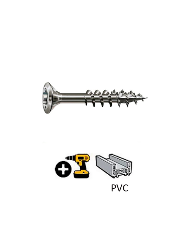 Tornillo SPAX FEX-KS 4,0 X 45 WIROX Rosca HI-LO Cincado Caja x 1000