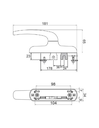 H.CREMONA ATENEA 1 PALA "U" BLANCA