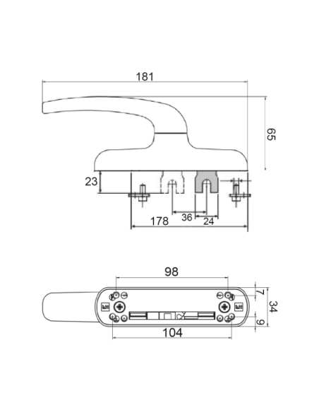 H.CREMONA ATENEA 1 PALA "U" NEGRA