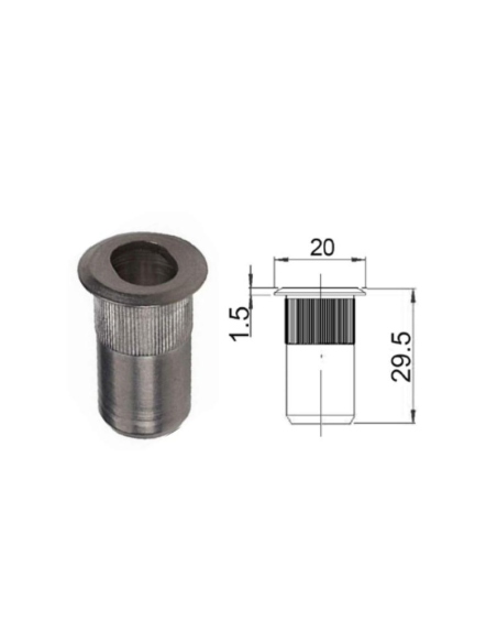Cerradero Inferior de Suelo 10 mm – Anclaje para Pestillos y Bulones | Ref. 88203