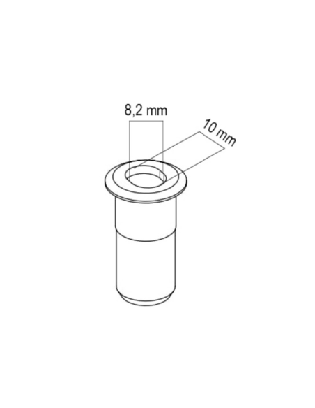 Cerradero Inferior de Suelo 10 mm – Anclaje para Pestillos y Bulones | Ref. 88203