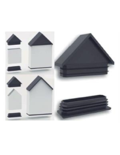 JUEGO TAPAS PUNTA DE FLECHA PLASTICO 60X20 L/BLANCO