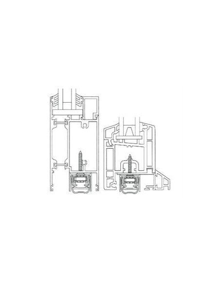 BajoPuerta Automático Aluminio 24 mm Recto – 900 mm | Hausen