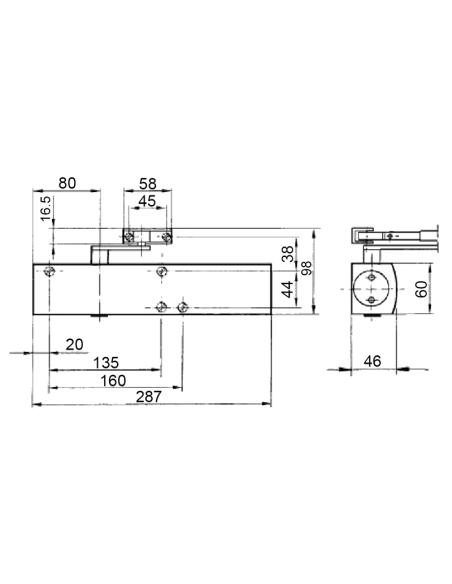 CIERRAPUERTAS GEZE TS4000 (1-6) NEGRO