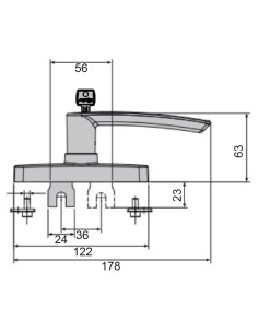 CREMONA FAP GEA 0531B 1 PALA CON LLAVE BLANCO 9016 2