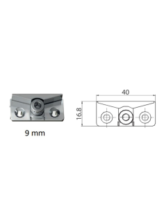 Cerradero Falsa Maniobra P1361 | Simple Hoja 9‑13 mm para Oscilobatiente PVC 2