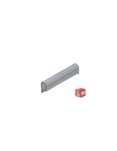 Bisagra atornillada inferior activa en hoja con cover