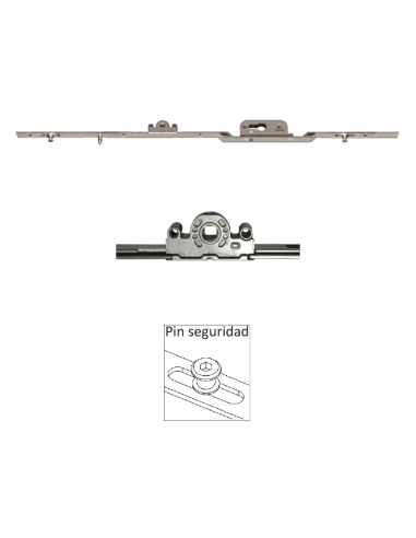 Cierre Multipunto Corredera con Llave P2727 | 15 mm | 4 Puntos de Cierre | 1800–2000 mm