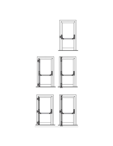 KIT ANTIPANICO PANAMA 8805B PLATA (2 PUNTOS CIERRE)