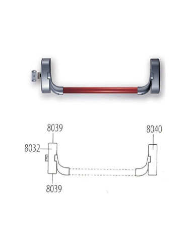 KIT ANTIPANICO PANAMA PLATA 8804B (1 PUNTO CIERRE)