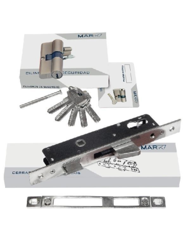 Cerradura L8225 + Cilindro 30+30 L8200 | Conjunto CE Aluminio