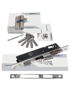 Cerradura L8230 + Cilindro Seguridad L8111 30+40 | Conjunto CE Aluminio