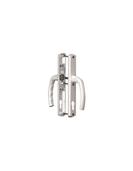 Manilla Escudo Largo Báltico 85/28 Plata + Bocallave Pera | Para Puertas