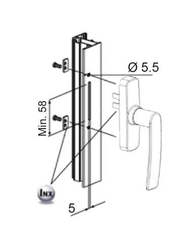 CREMONA FAP GEA 0530BI 1 PALA PLATA 9006