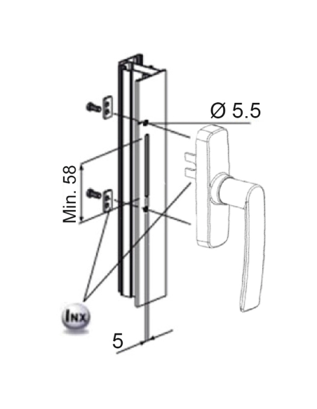 CREMONA FAP GEA 0530BI 1 PALA PLATA 9006 CREMONA FAP GEA 0530BI 1 PALA PLATA 9006