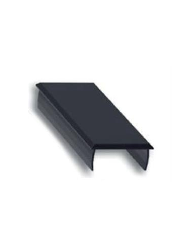 TAPA ALUMINIO RECT 40X120 L/NEGRO*