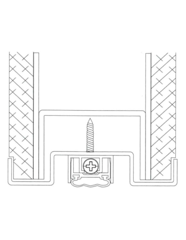 BAJOPUERTAS AUTOMATICO ALUMINIO 20MM 800MM