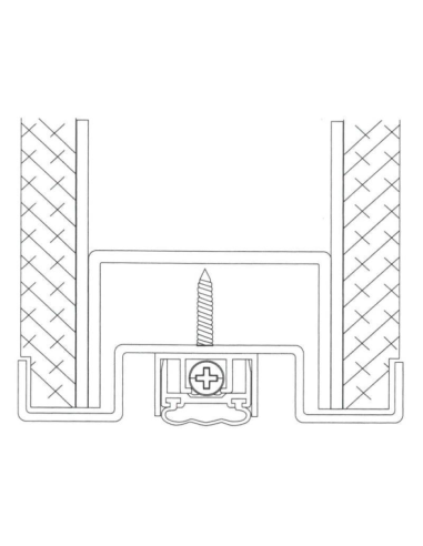 BAJOPUERTAS AUTOMATICO ALUMINIO 20MM 1100MM