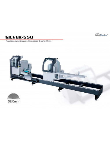 Silver-550 | Tronzadora Automática para Aluminio y PVC - Precisión y Potencia