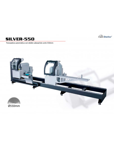 Silver-550 | Tronzadora Automática para Aluminio y PVC - Precisión y Potencia