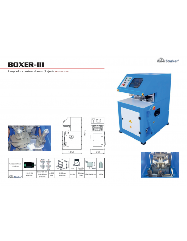 Boxer III Limpiadora cuatro cabezas (2 ejes)