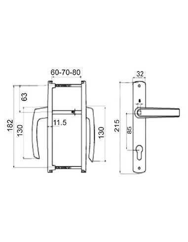 Manilla Danubio Escudo/Plana 9005 85x32 - Robusto
