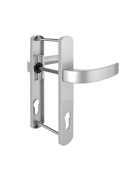 Jgo. Manilla Costa Exit Escudo 85X32 Inox Cromo - Seguro