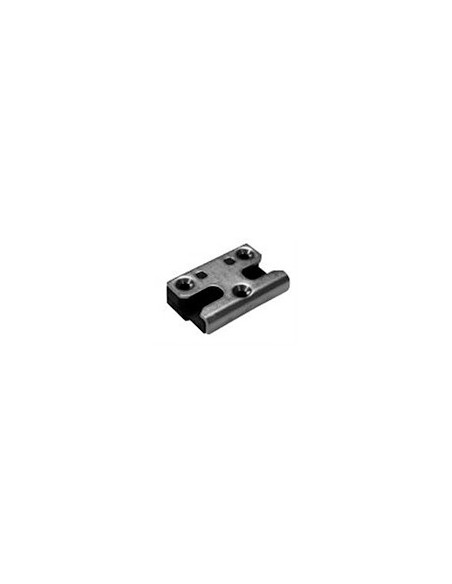 Cerradero de Seguridad 9 mm Negro con Base P1764 | Punto de Cierre Reforzado para Ventanas PVC