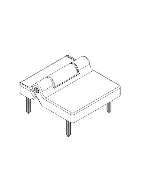 PLE. BISAGRA PLEGABLE PLATA 9006 20/50 (PERNIO CORTO) PLE. BISAGRA PLEGABLE PLATA 9006 20/50 (PERNIO CORTO)